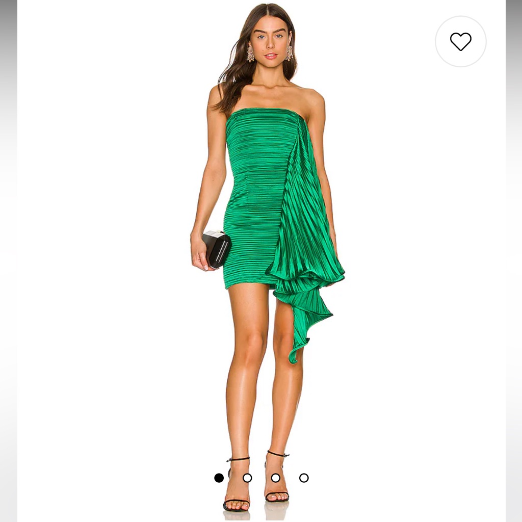 Amur Kayleigh Dress In Green Size 00